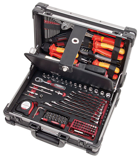 Kraftwerk PRO LINE 1/4" VDE Elektriker-Werkzeugkoffer, 123-tlg.
