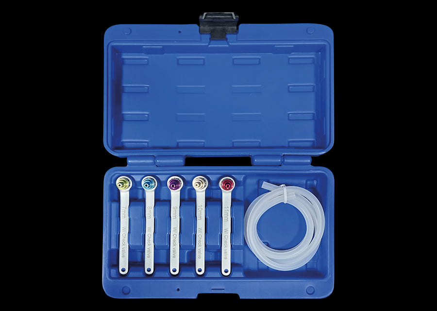 KING TONY Profi-Werkzeuge - Schlüsselsatz für Bremsenentlüftung, 6-teilig 9BC5001MR