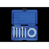 KING TONY Profi-Werkzeuge - Schlüsselsatz für Bremsenentlüftung, 6-teilig 9BC5001MR