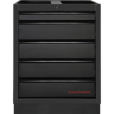 Kraftwerk Mobilio Werkstatteinrichtung, Werkbank Black Edition Unterschrank mit 5 Schubladen
