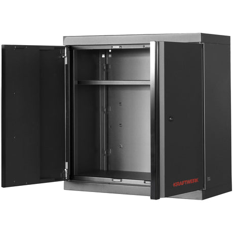 Kraftwerk Mobilio Werkstatteinrichtung, Werkbank Black Edition Oberschrank, 2-türig