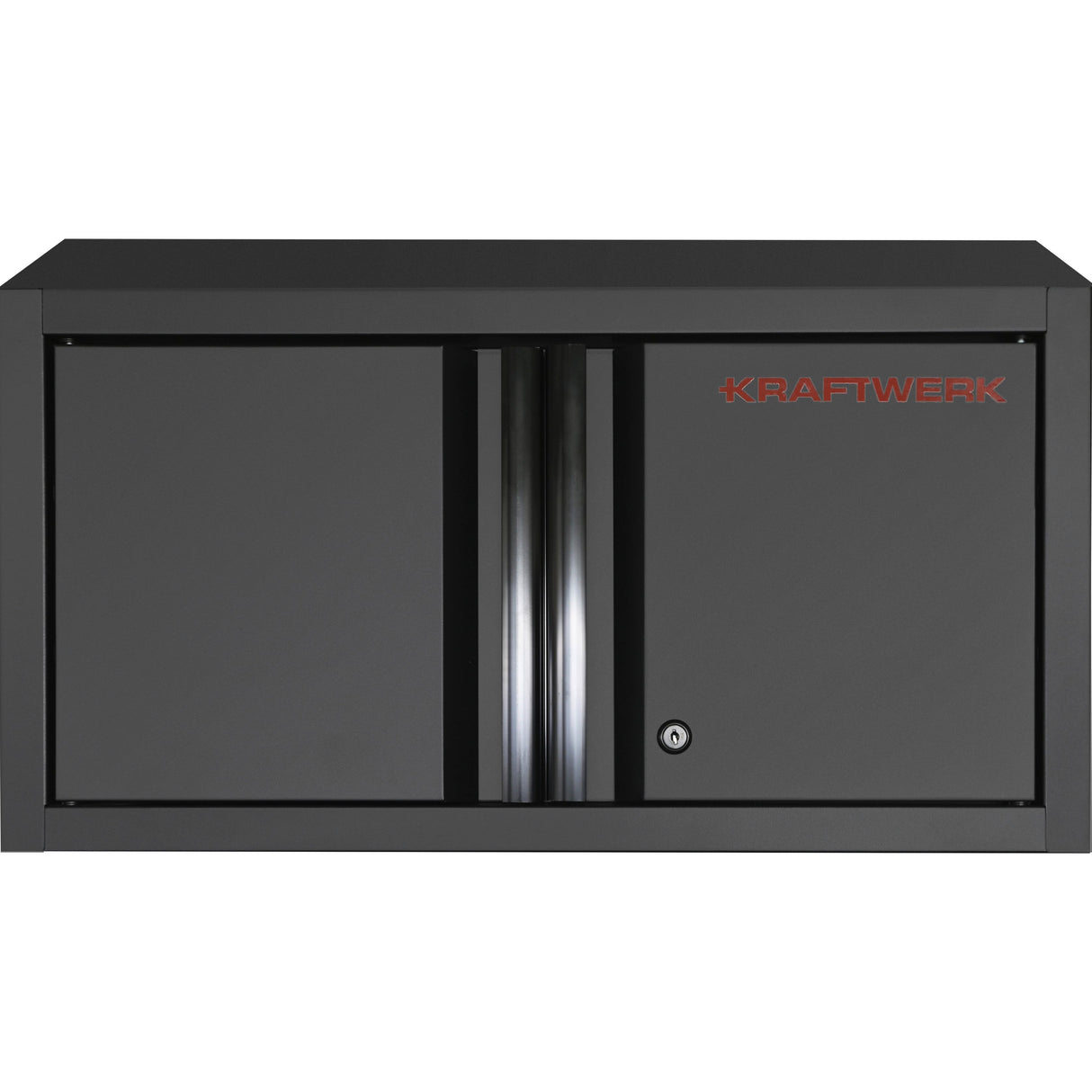 Kraftwerk Mobilio Werkstatteinrichtung, Werkbank Black Edition Oberschrank 2-türig mit Schloss Schwarz