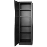 Kraftwerk Mobilio Werkstatteinrichtung, Werkbank Black Edition 3er Schrank-Kombi, 9 Schubladen, 1 Hochschrank, Arbeitsplatte Buche Multiplex