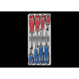 KING TONY Profi-Werkzeuge - Schlitz- und PHILLIPS®-Schraubenzieher-Set -  8 tlg. 33108MR