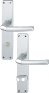 HOPPE Langschildgarnitur Birmingham 1117/202SP Aluminium F1 für Innentüren DIN L/R
