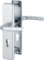 HOPPE Schutzgarnitur Birmingham 1117/2221A/2440 Alu F1 72 mm für Türstärke 37-42 mm