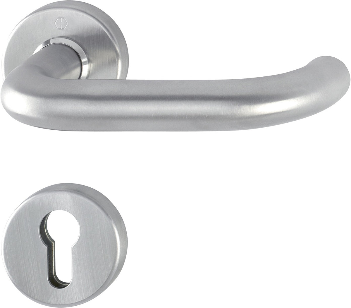 HOPPE Rosettenhalbgarnitur Paris E138Z/42/42S Edelstahl F69 für Kombischutz