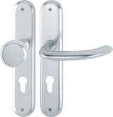 HOPPE Langschildgarnitur Marseille 1138/273P Aluminium F1 DIN L/R – für Innentüren