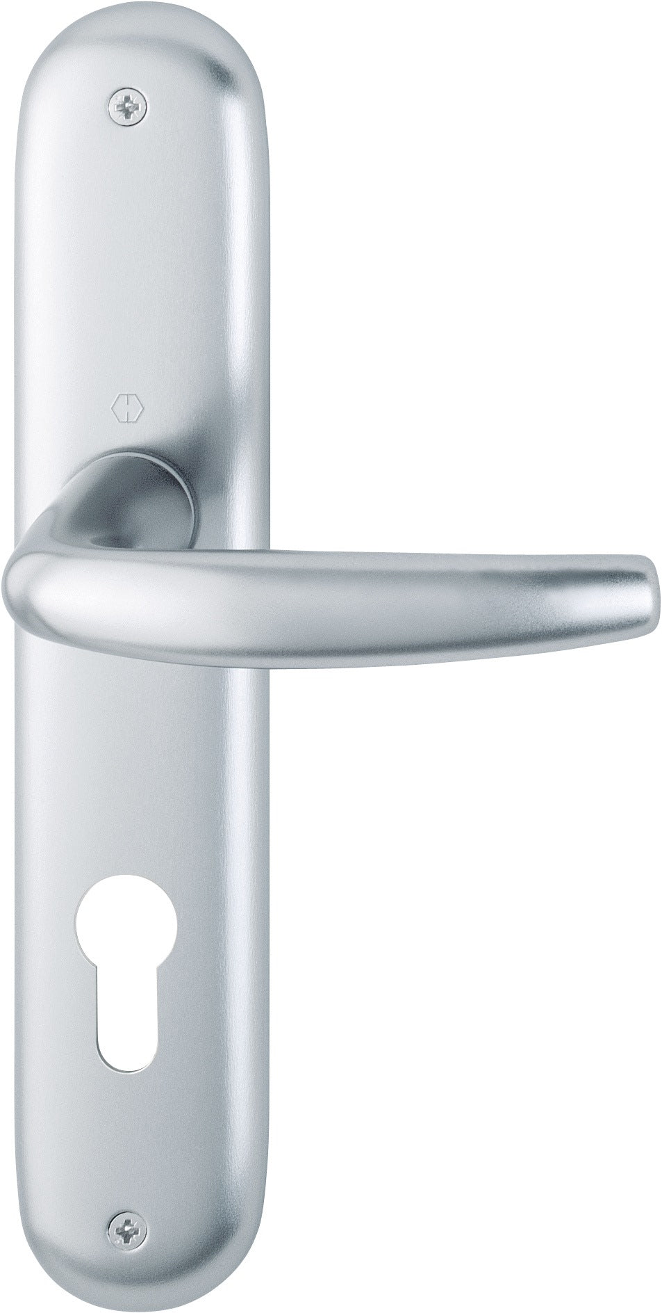 HOPPE Langschildgarnitur Atlanta 1530/273P Aluminium F1 DIN L/R für Innentüren