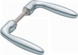 HOPPE Türdrückerpaar Verona 1510 Aluminium F1 ohne Rosetten Vierkant 8 mm