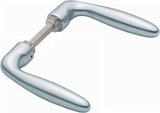 HOPPE Türdrückerpaar Verona 1510 Aluminium F1 ohne Rosetten Vierkant 8 mm