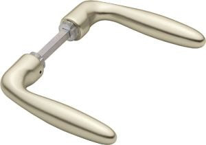 HOPPE Türdrückerpaar Verona 1510 Aluminium F1 ohne Rosetten Vierkant 8 mm