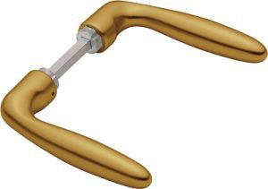 HOPPE Türdrückerpaar Verona 1510 Aluminium F1 ohne Rosetten Vierkant 8 mm