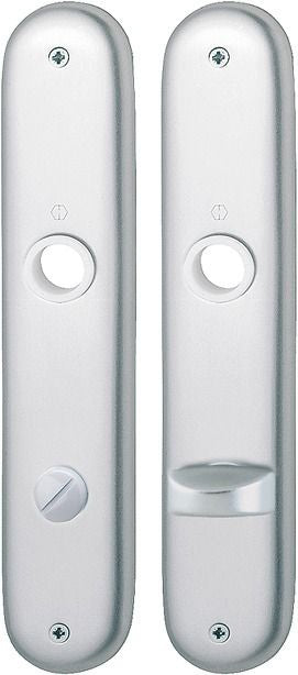 HOPPE Langschildpaar 273P F1 naturfarbig Aluminium 72 mm für Zimmertüren