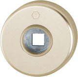 HOPPE Drückerrosetten-Paar 42KV Aluminium F1 mit Rückholfederpaket für Türstärke 37-42 mm
