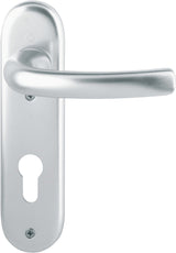 HOPPE Kurzschildgarnitur Tôkyô 1710/273KP Aluminium F1 – DIN EN 1906, für Innentüren