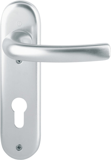 HOPPE Kurzschildgarnitur Tôkyô 1710/273KP Aluminium F1 – DIN EN 1906, für Innentüren
