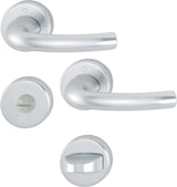 HOPPE Rosettengarnitur Tôkyô 1710 Aluminium DIN L/R für Innentüren
