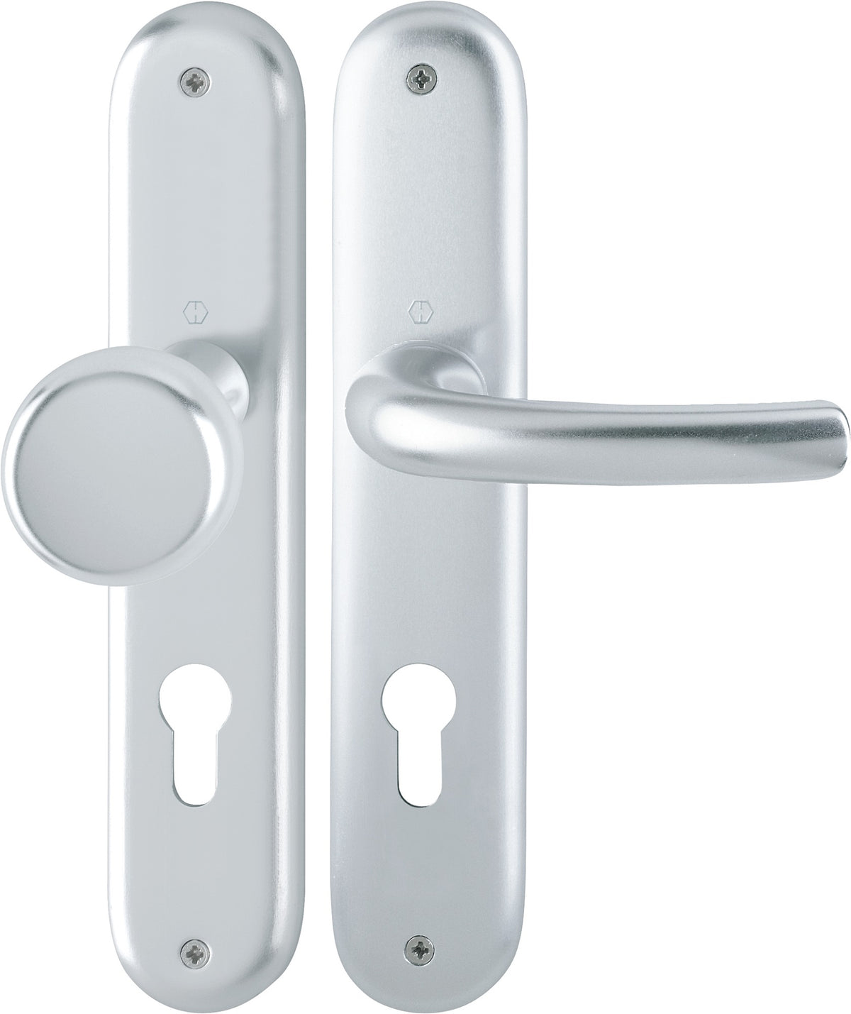HOPPE Langschildgarnitur Tôkyô 1710/273P Aluminium F1 OB 72 mm DIN L/R