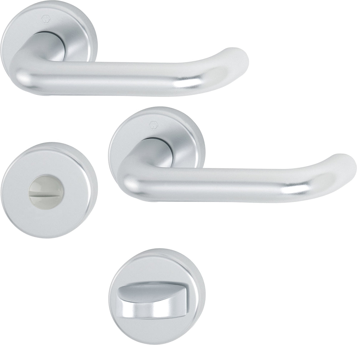 HOPPE Rosettengarnitur Paris 138L Aluminium U-Form DIN links/rechts