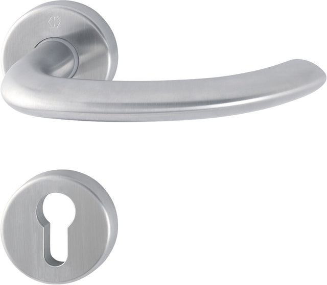 HOPPE Rosettengarnitur Marseille E1138Z U-Form Edelstahl PZ DIN L/R