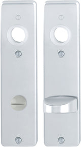 HOPPE Kurzschildpaar 202KP Aluminium F4 bronzefarbig PZ 165 mm
