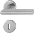 HOPPE Rosettengarnitur Amsterdam E1400Z Edelstahl matt DIN L/R