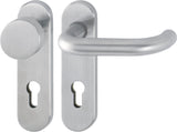 HOPPE Kurzschildgarnitur Paris E138Z/353K Edelstahl F69 OB – DIN EN 1906, Schnellstift, 72 mm