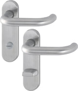HOPPE Kurzschildgarnitur Paris E138Z/353K Edelstahl F69 OB – DIN EN 1906, Schnellstift, 72 mm