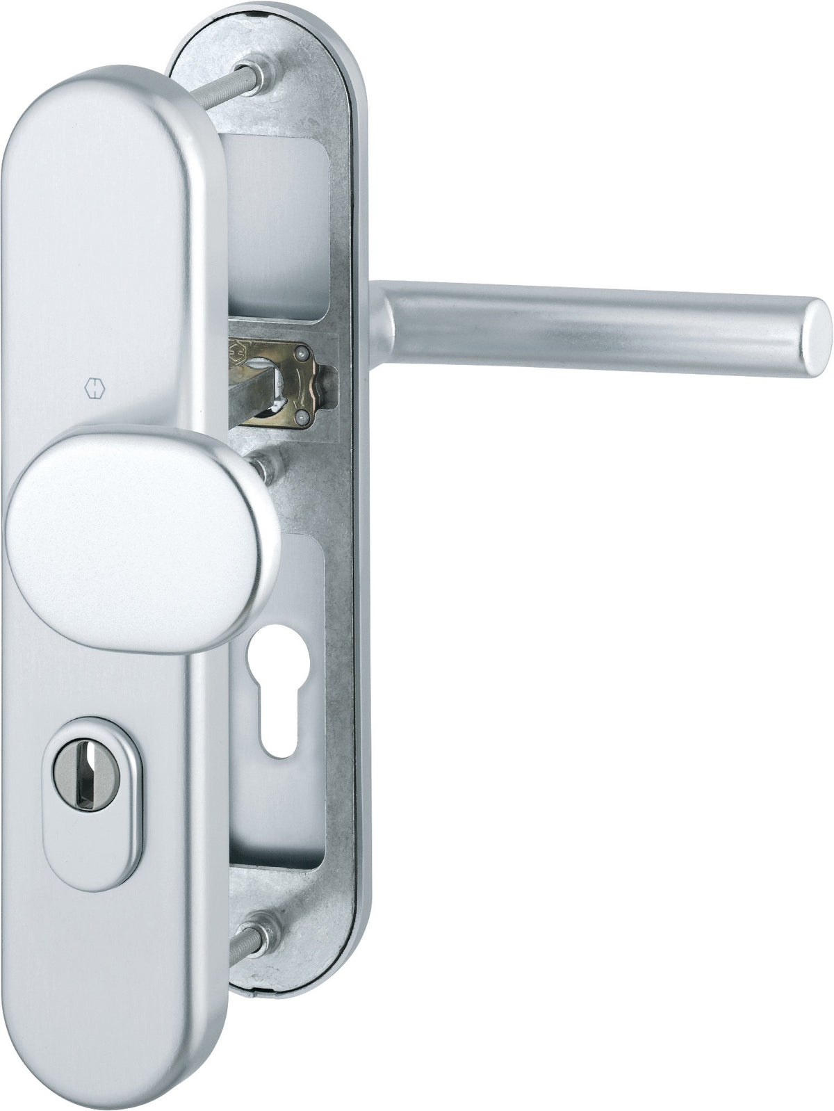 HOPPE Schutzgarnitur Amsterdam 86G Alu F1, ES 1, DIN 18257, 72 mm, 37-47 mm