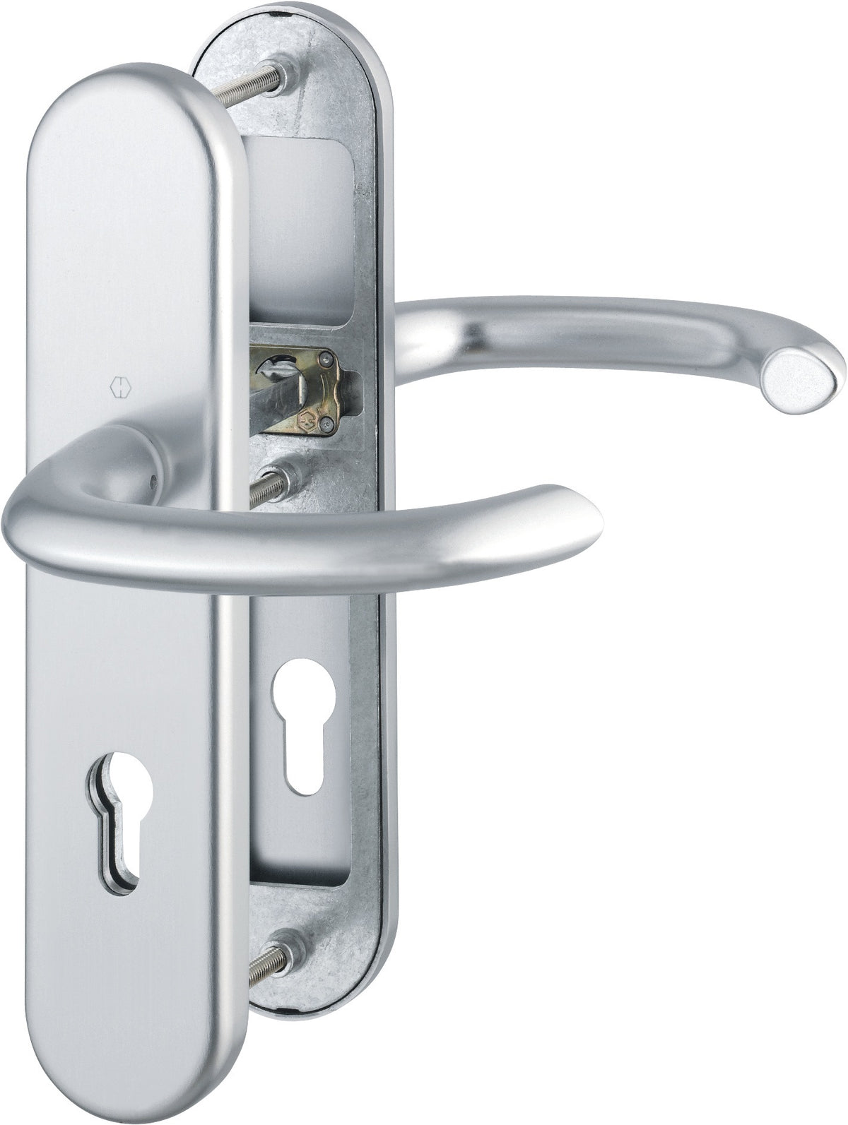 HOPPE Schutzgarnitur Marseille 76G Aluminium F1, ES1, Wechselgarnitur, 72 mm
