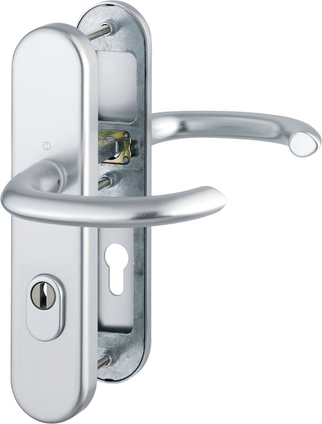 HOPPE Schutzgarnitur Marseille 76G Aluminium F1 mit Zylinderabdeckung ES1