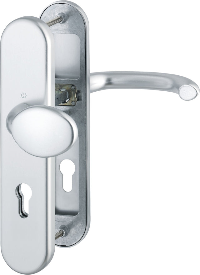 HOPPE Schutzgarnitur Marseille 76G Aluminium F1, ES1, Wechselgarnitur, 72 mm