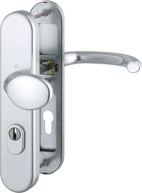 HOPPE Schutzgarnitur Marseille 76G Aluminium F1 mit Zylinderabdeckung ES1