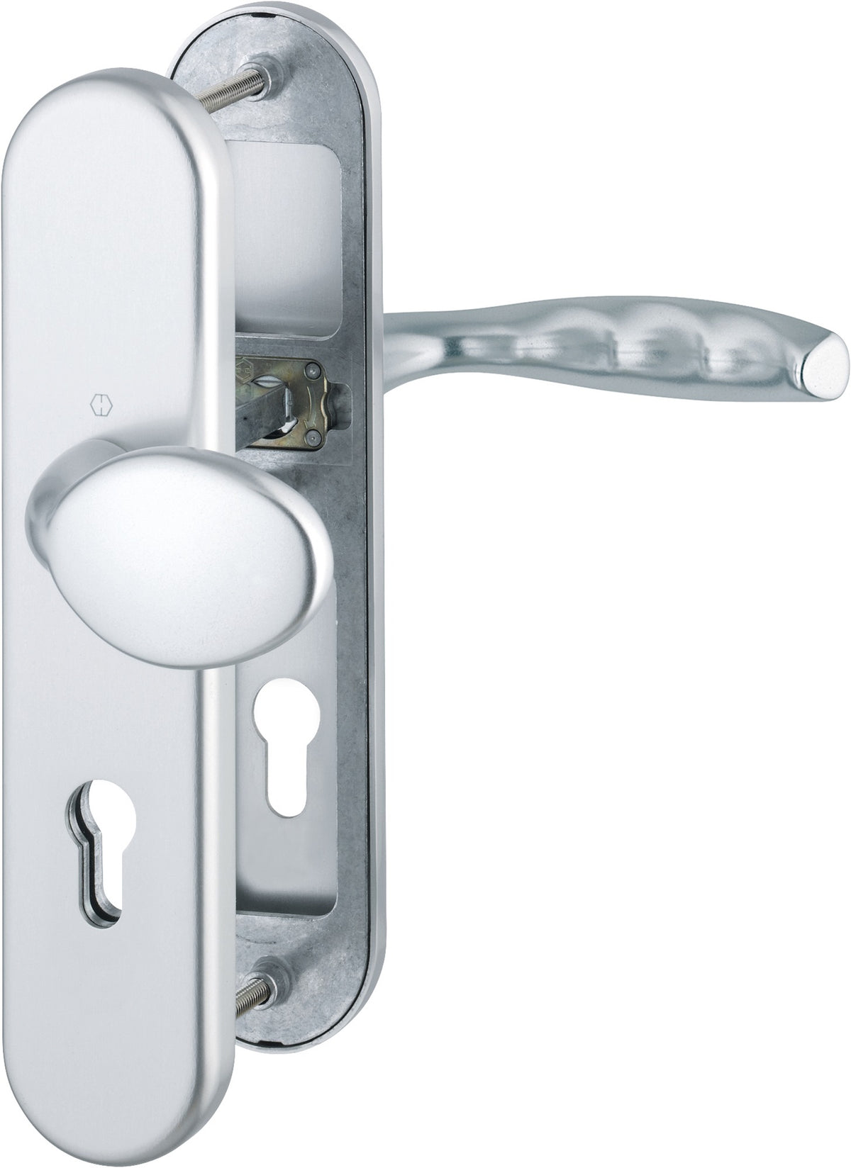 HOPPE Schutzgarnitur NY 76G/3331/3410/1810H Alu.F1 92mm 66-76mm Wechselgarnitur