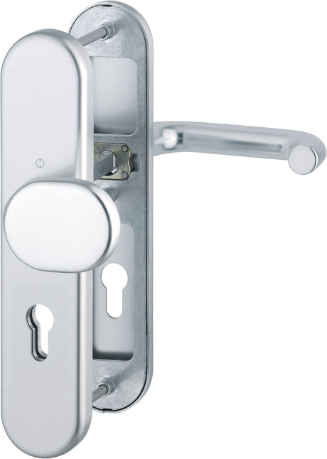 HOPPE Schutzgarnitur Paris 86G/3331/3310/138L Alu F1 72 mm, ES 1, DIN links/rechts