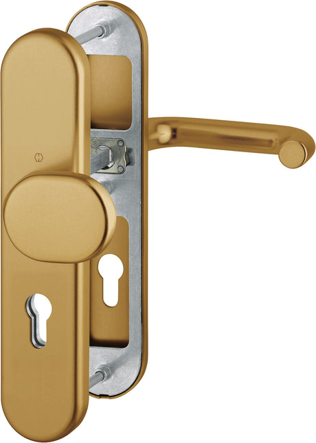 HOPPE Schutzgarnitur Paris 86G/3331/3310/138L Alu F1 72 mm, ES 1, DIN links/rechts