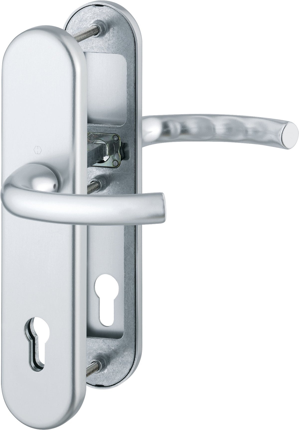 HOPPE Schutzgarnitur Tôkyô 76G Aluminium F1 ES 1 für Abschlusstüren
