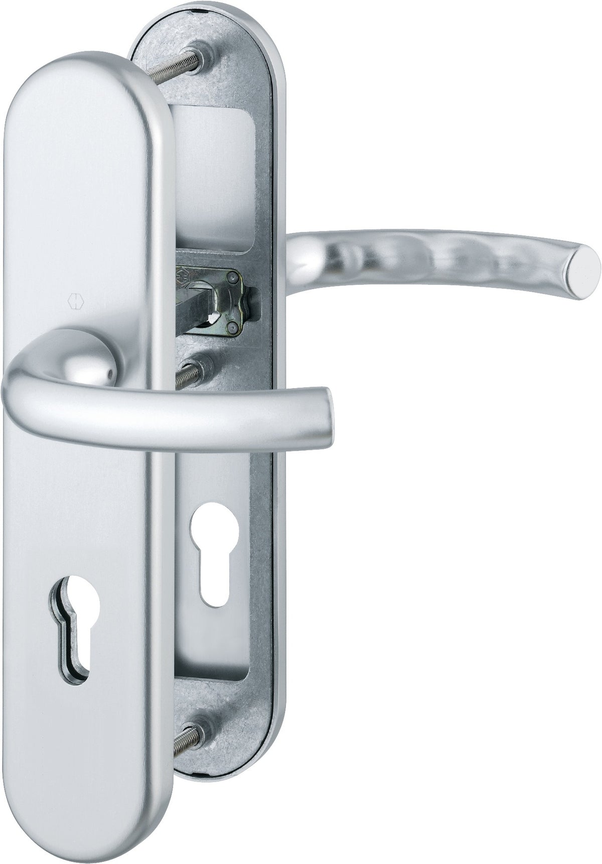 HOPPE Schutzgarnitur Tôkyô 76G Aluminium F1 ES 1 für Abschlusstüren