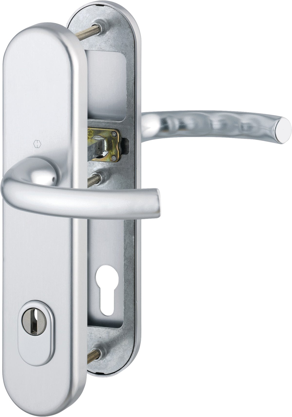 HOPPE Schutzgarnitur Tôkyô 76G/3332ZA/3410/1710 Aluminium F1 für Abschlusstüren