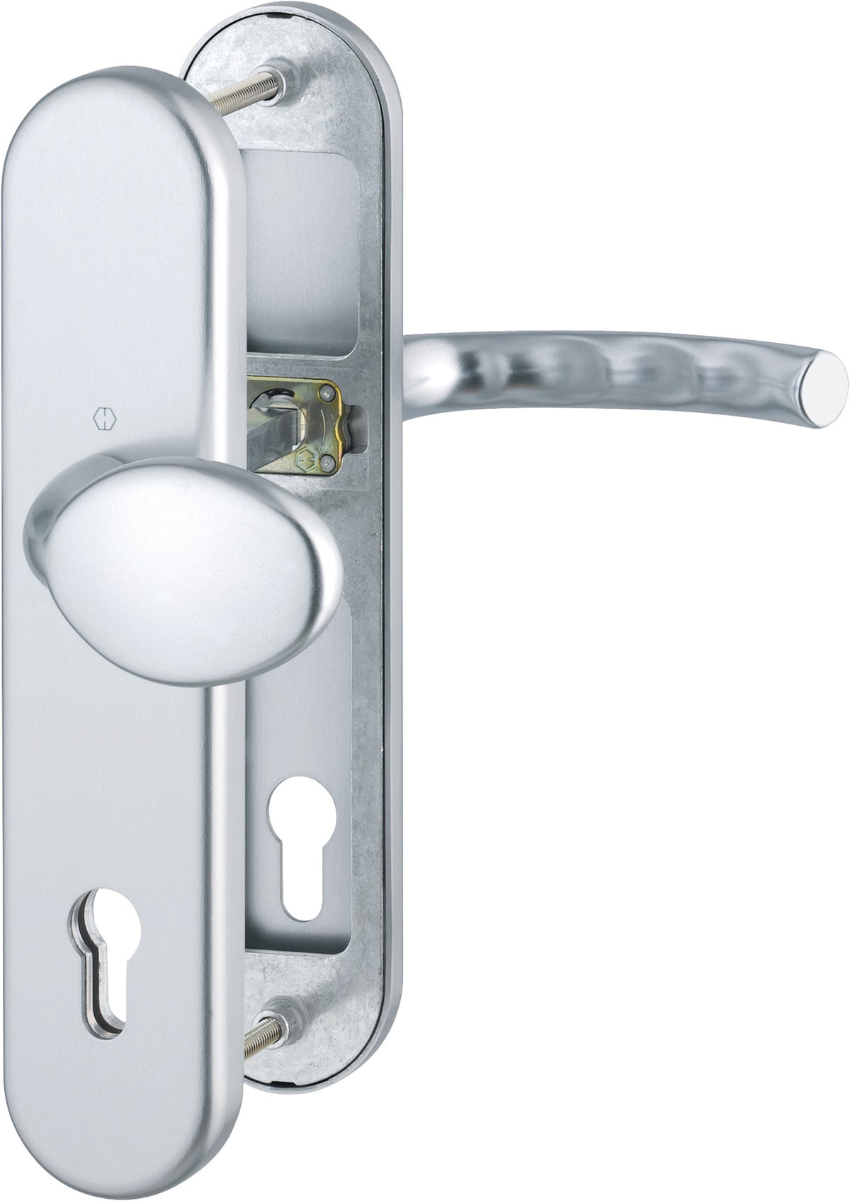 HOPPE Schutzgarnitur Tôkyô 76G Aluminium F1 ES 1 für Abschlusstüren