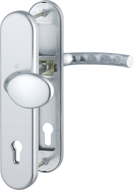 HOPPE Schutzgarnitur Tôkyô 76G Aluminium F1 ES 1 für Abschlusstüren