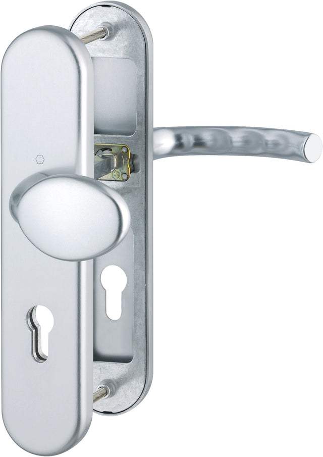 HOPPE Schutzgarnitur Tôkyô 76G Aluminium F1 ES 1 für Abschlusstüren