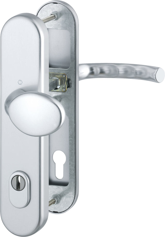 HOPPE Schutzgarnitur Tôkyô 76G/3332ZA/3410/1710 Aluminium F1 für Abschlusstüren