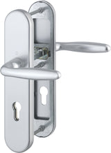 HOPPE Schutzgarnitur Verona 86G Aluminium F1 für Abschlusstüren, einbruchhemmend ES1