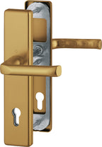 Drückergarnitur / F4 / bronzefarbig / 92 mm