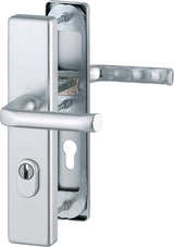 HOPPE Schutzgarnitur London 61G/2222ZA/2210/113 Alu.F2 72mm für Türstärke 37-47mm