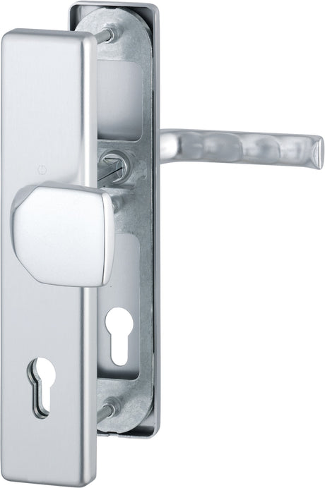 HOPPE Schutzgarnitur London 61G/2221/2210/113 Aluminium F1 für Abschlusstüren, einbruchhemmend nach DIN 18257