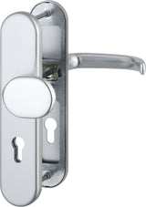 HOPPE Schutzgarnitur San Francisco 86G/3331/3310/1301 Aluminium F1 für Abschlusstüren, DIN links/rechts, ES 1