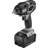 Kraftwerk 1/2" Akku Schlag-Maschinenschrauber Set, bürstenlos, 18V, 2 x 4 Ah Akku, Ladegerät, 800 Nm